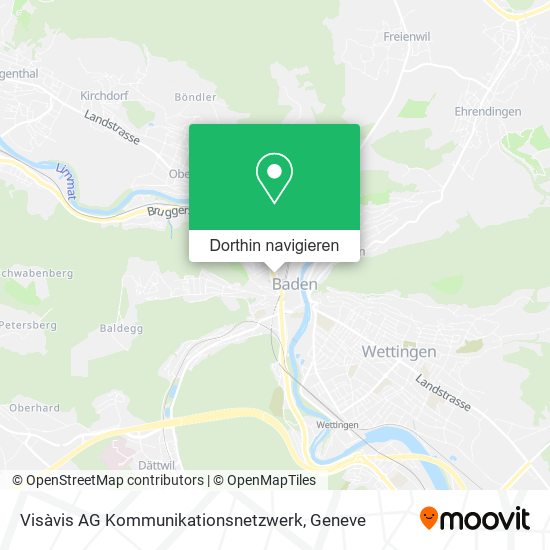 Visàvis AG Kommunikationsnetzwerk Karte