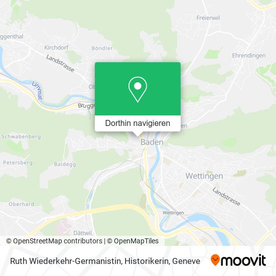 Ruth Wiederkehr-Germanistin, Historikerin Karte