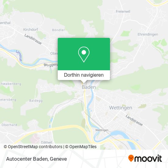 Autocenter Baden Karte