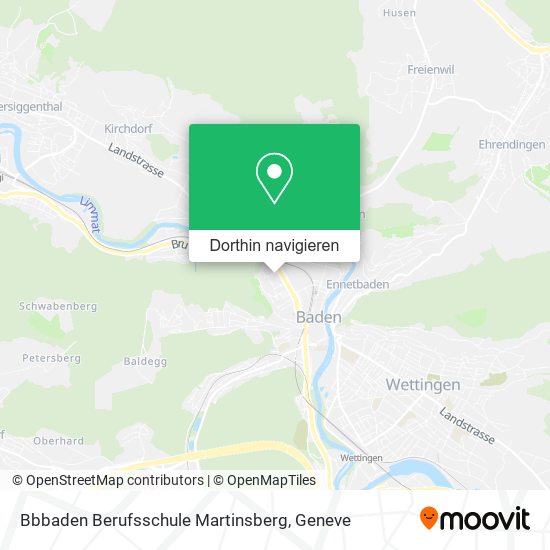 Bbbaden Berufsschule Martinsberg Karte