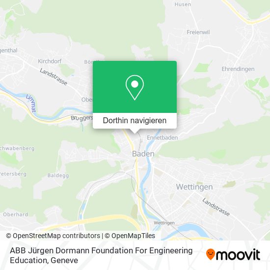 ABB Jürgen Dormann Foundation For Engineering Education Karte