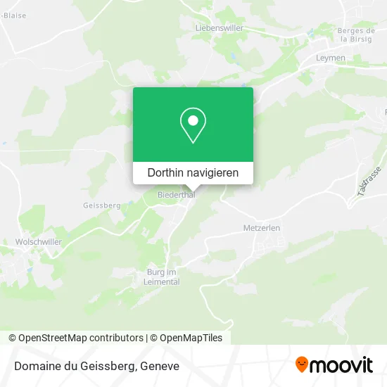 Domaine du Geissberg Karte