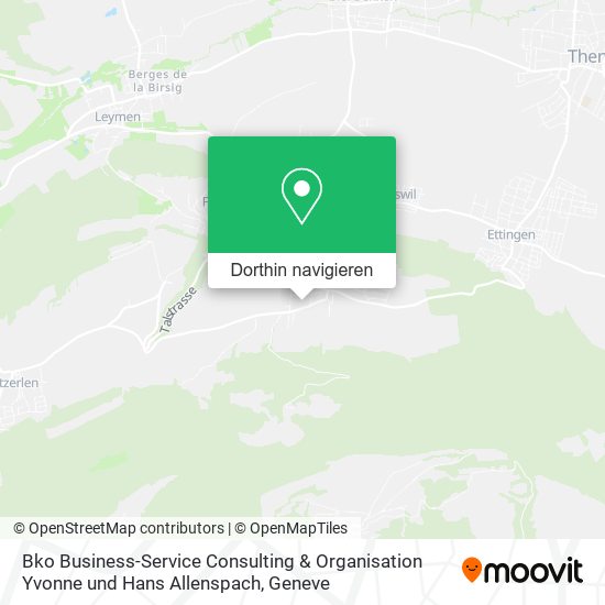 Bko Business-Service Consulting & Organisation Yvonne und Hans Allenspach Karte