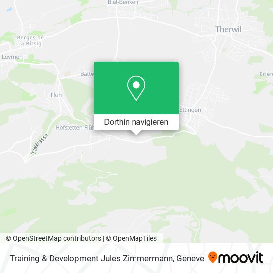 Training & Development Jules Zimmermann Karte