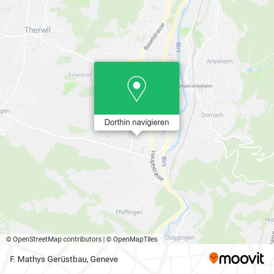 F. Mathys Gerüstbau Karte