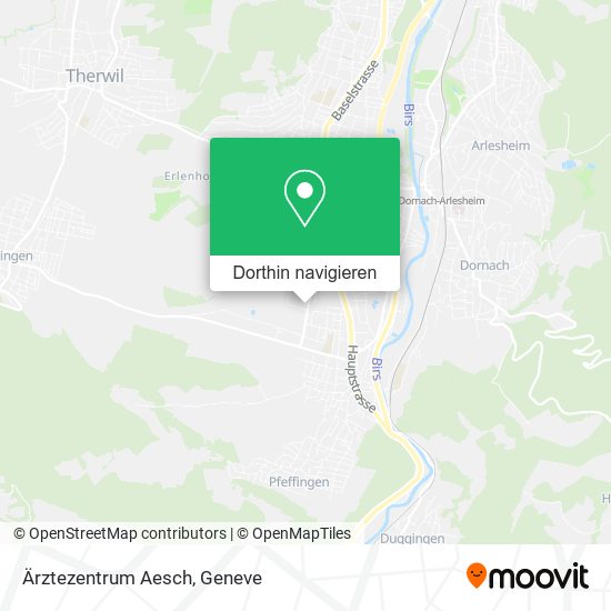 Ärztezentrum Aesch Karte