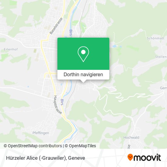 Hürzeler Alice (-Grauwiler) Karte