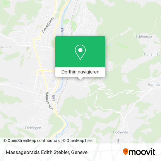 Massagepraxis Edith Stebler Karte
