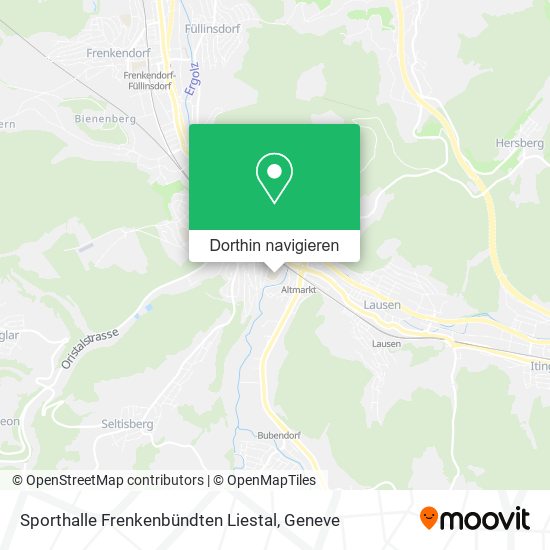 Sporthalle Frenkenbündten Liestal Karte