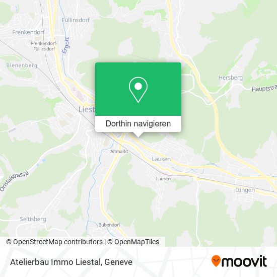 Atelierbau Immo Liestal Karte