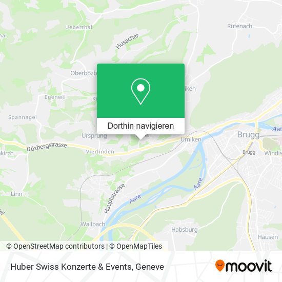 Huber Swiss Konzerte & Events Karte