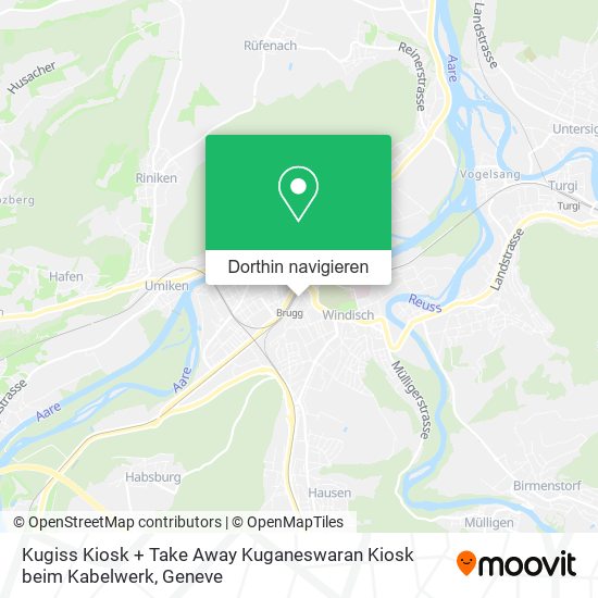 Kugiss Kiosk + Take Away Kuganeswaran Kiosk beim Kabelwerk Karte