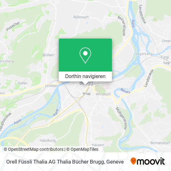 Orell Füssli Thalia AG Thalia Bücher Brugg Karte