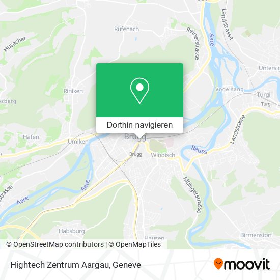 Hightech Zentrum Aargau Karte