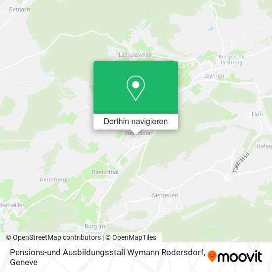 Pensions-und Ausbildungsstall Wymann Rodersdorf Karte