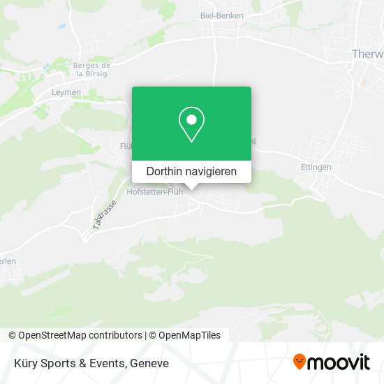 Küry Sports & Events Karte