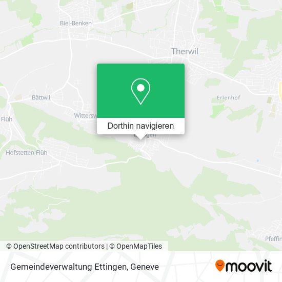 Gemeindeverwaltung Ettingen Karte
