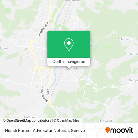 Nüssli Partner Advokatur Notariat Karte