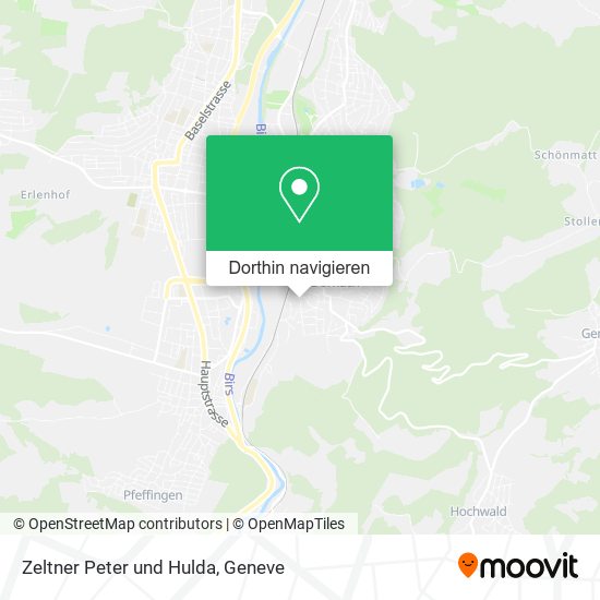 Zeltner Peter und Hulda Karte