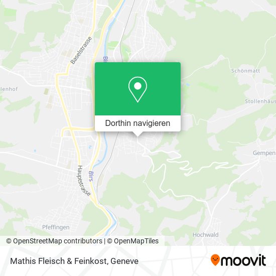 Mathis Fleisch & Feinkost Karte