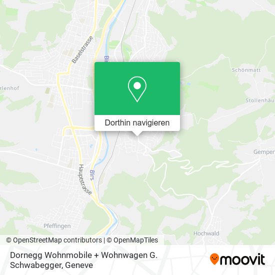 Dornegg Wohnmobile + Wohnwagen G. Schwabegger Karte