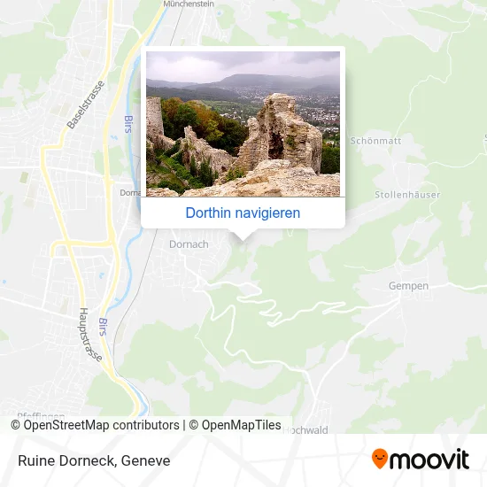 Ruine Dorneck Karte