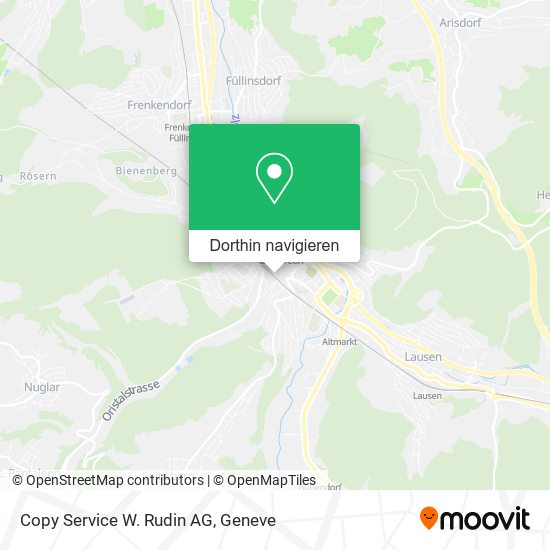Copy Service W. Rudin AG Karte