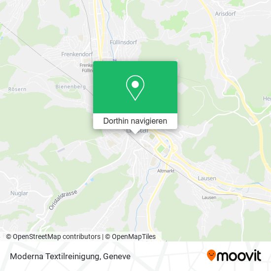 Moderna Textilreinigung Karte