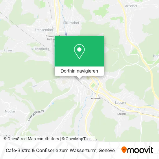 Café-Bistro & Confiserie zum Wasserturm Karte