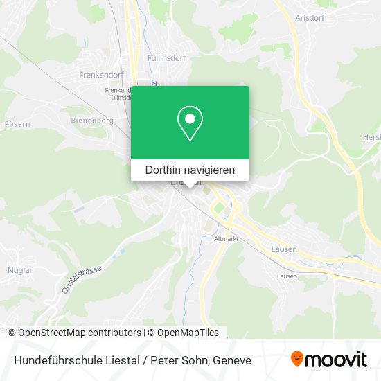 Hundeführschule Liestal / Peter Sohn Karte
