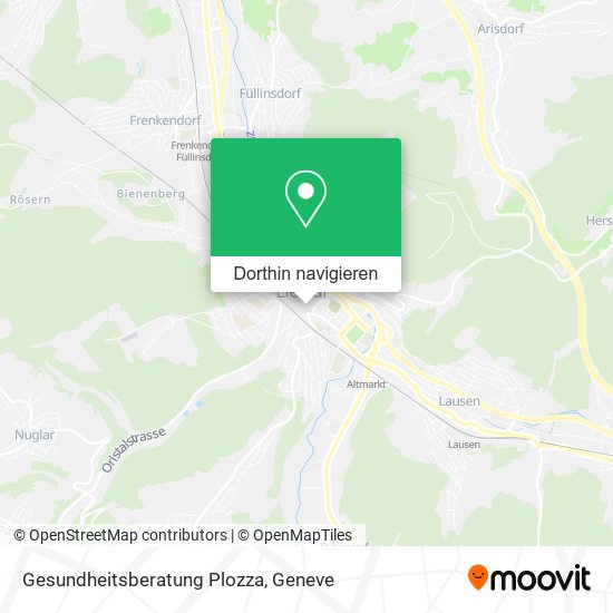 Gesundheitsberatung Plozza Karte