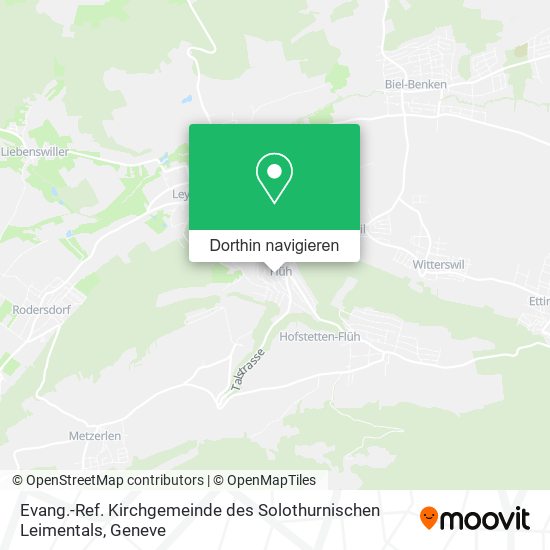 Evang.-Ref. Kirchgemeinde des Solothurnischen Leimentals Karte