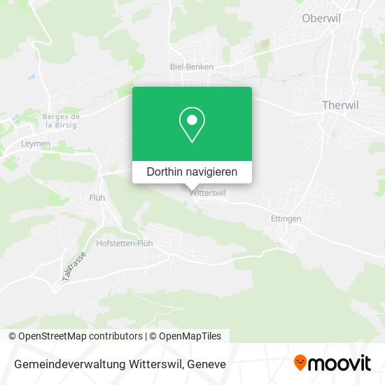Gemeindeverwaltung Witterswil Karte