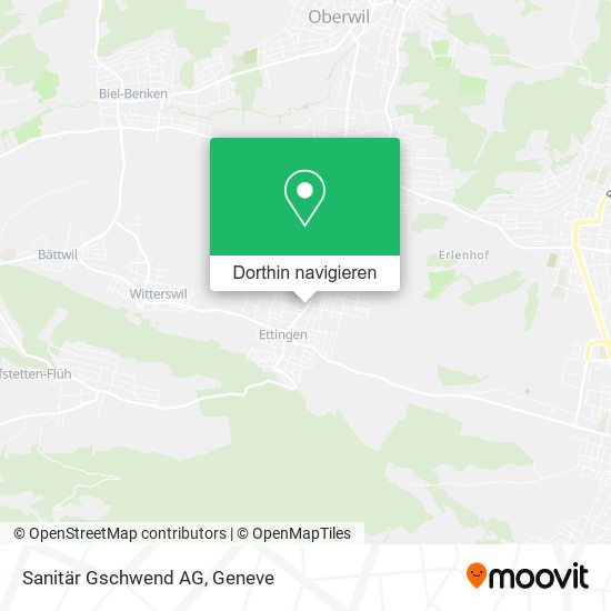 Sanitär Gschwend AG Karte