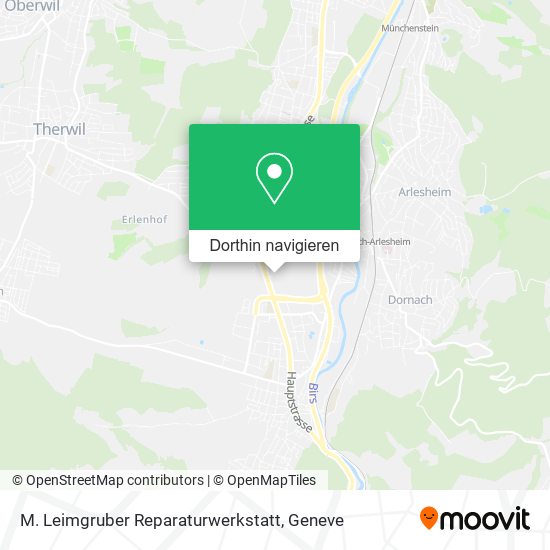 M. Leimgruber Reparaturwerkstatt Karte