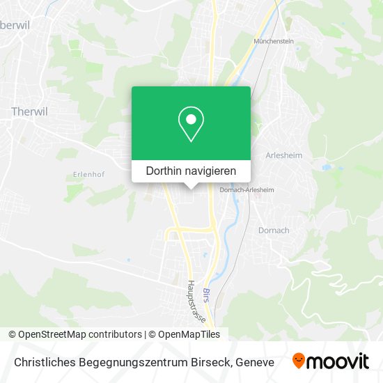 Christliches Begegnungszentrum Birseck Karte