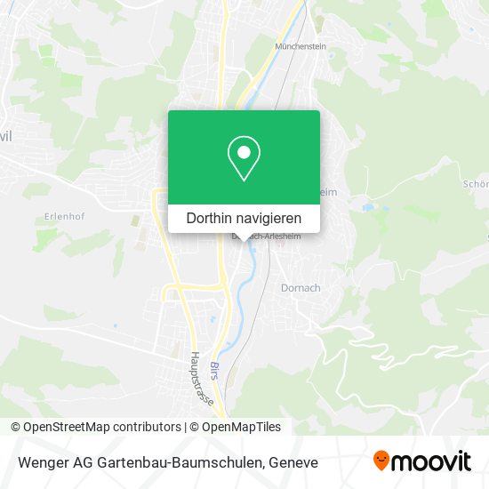 Wenger AG Gartenbau-Baumschulen Karte