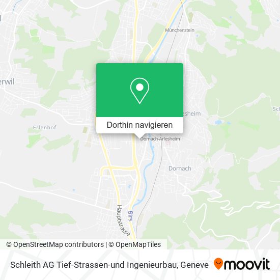 Schleith AG Tief-Strassen-und Ingenieurbau Karte