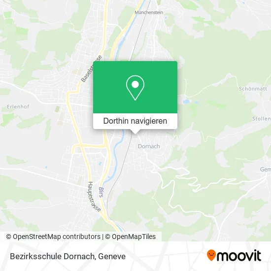 Bezirksschule Dornach Karte