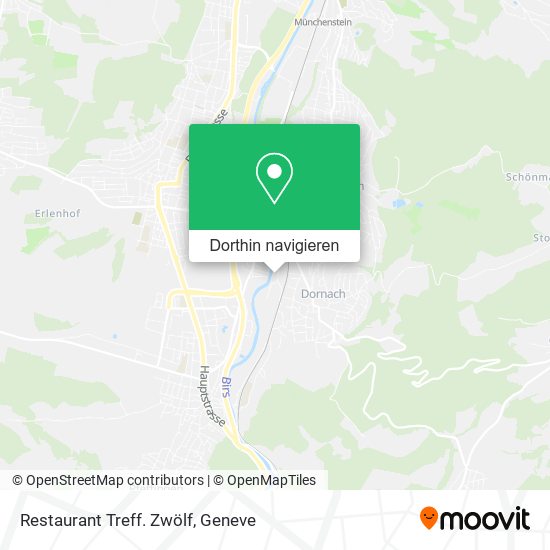 Restaurant Treff. Zwölf Karte