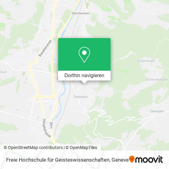 Freie Hochschule für Geisteswissenschaften Karte