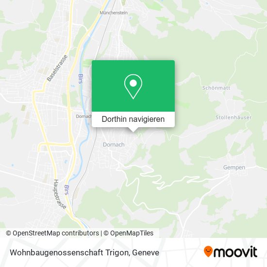 Wohnbaugenossenschaft Trigon Karte
