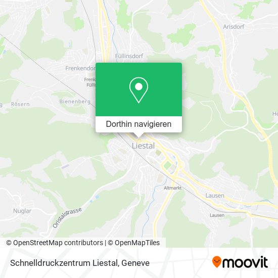 Schnelldruckzentrum Liestal Karte