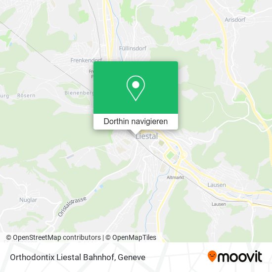 Orthodontix Liestal Bahnhof Karte