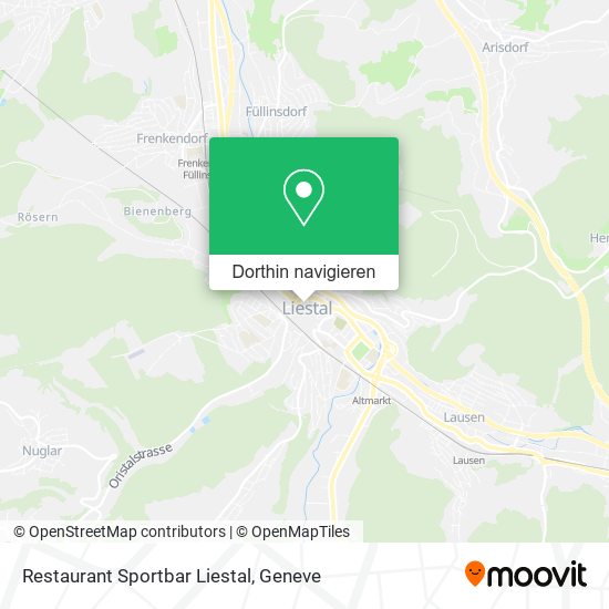 Restaurant Sportbar Liestal Karte