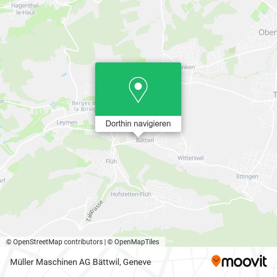 Müller Maschinen AG Bättwil Karte