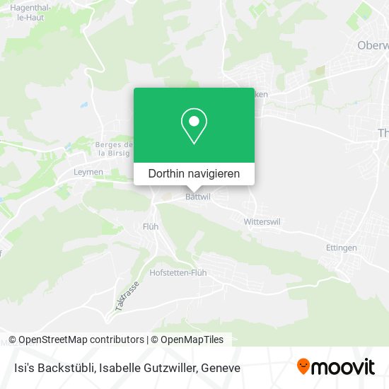 Isi's Backstübli, Isabelle Gutzwiller Karte