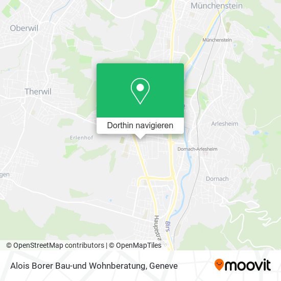 Alois Borer Bau-und Wohnberatung Karte