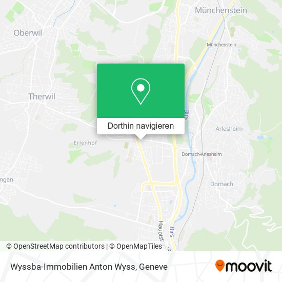 Wyssba-Immobilien Anton Wyss Karte