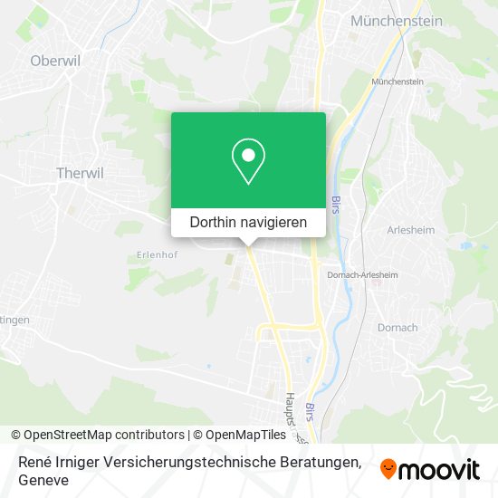 René Irniger Versicherungstechnische Beratungen Karte